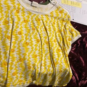 Smiley face crop top